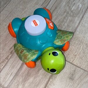 Fisher-Price Linkimals Sit-to-Crawl Sea Turtle Learning Toy Rolling for Infants